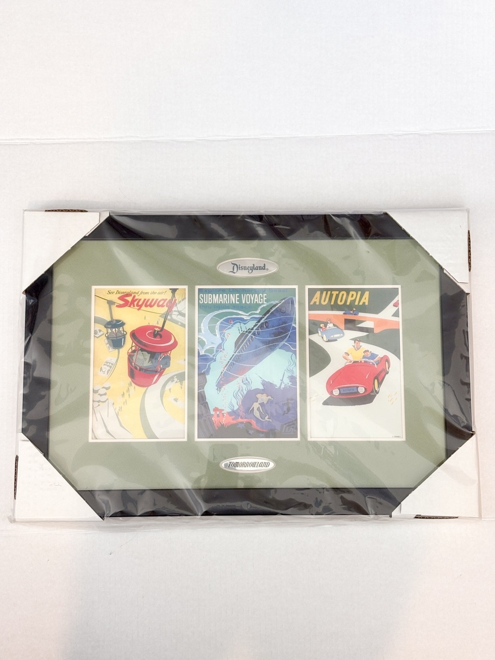 NEW IN BOX Disney Tomorrowland framed pin set